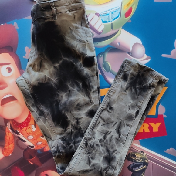 Nikita women's skinny tie-dye Jean's color black/grey US size 25-32 - Picture 3 of 9